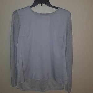 Silver mesh top